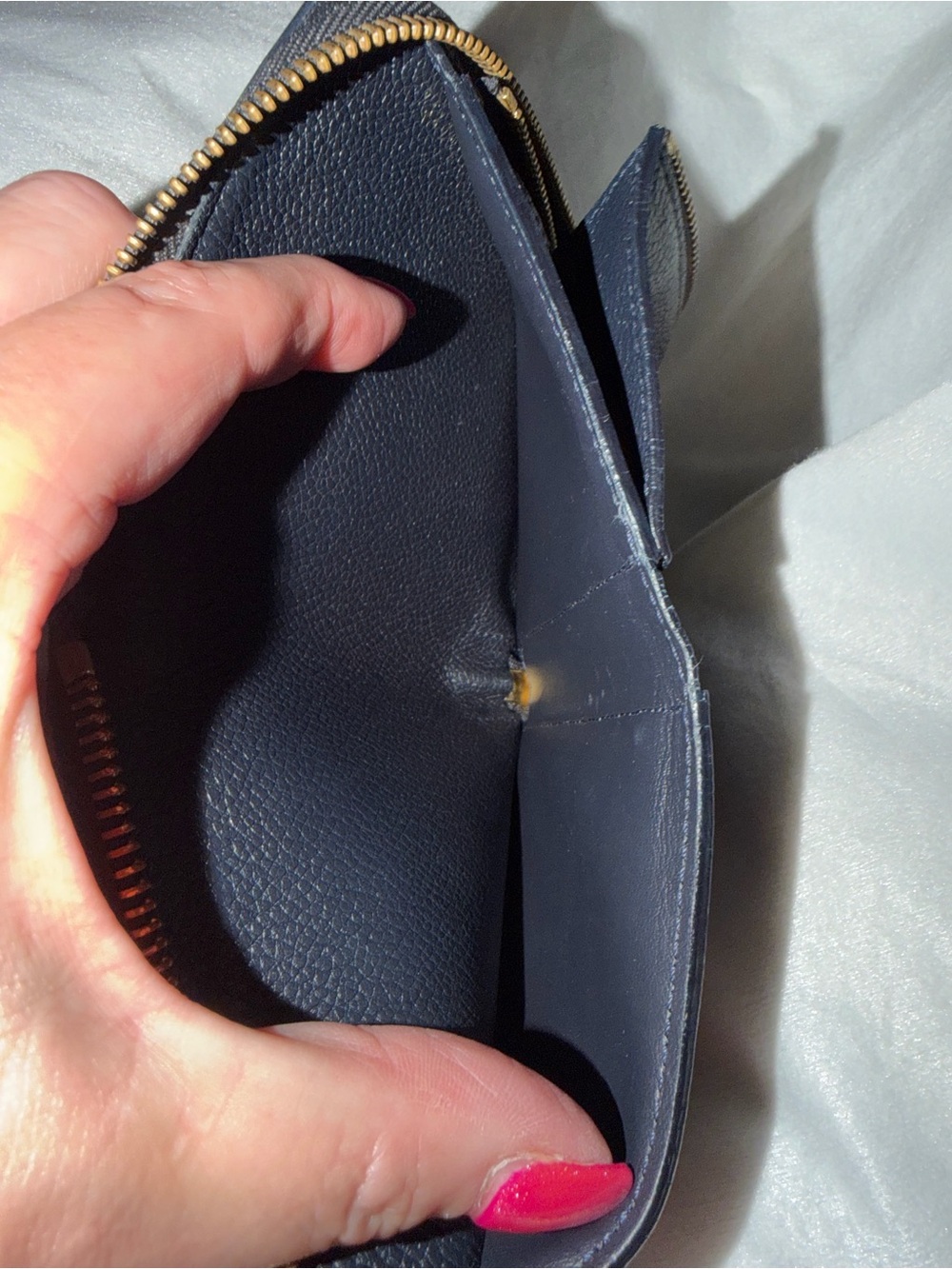 Louis Vuitton Black Empreinte (Embossed) Monogram Leather Compact Wallet, Soft! - Picture 11 of 15